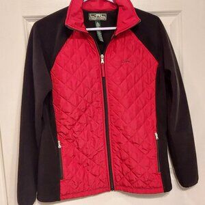 LRL Lauren Active Ralph Lauren Womens Quilted full Zip‎ Jacket Red Size Medium